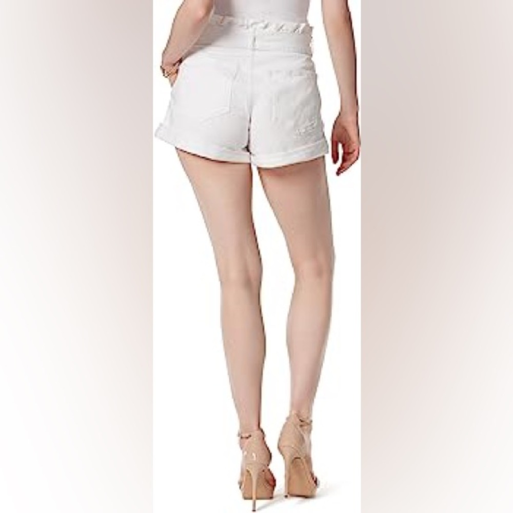 Jessica Simpson Womens High Rise Paperbag Denim Shorts Size 31 - Picture 2 of 7